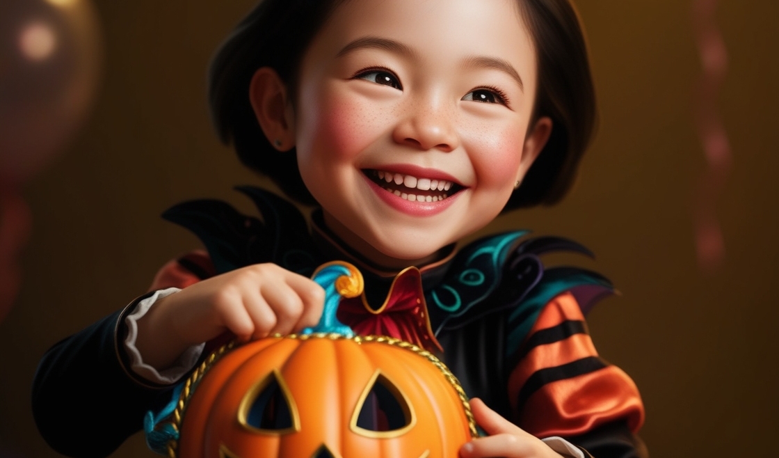 La journée d'halloween dans la micro-crèche Les P’tits Grimpeur de Grenoble